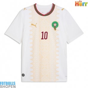Billiga Marocko Brahim Diaz #10 Bortatröja VM 2026 Kortärmad
